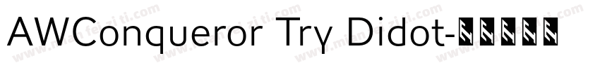 AWConqueror Try Didot字体转换
